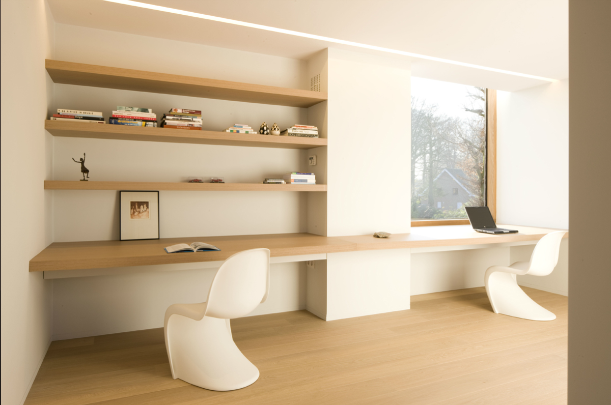 Гостиная спальня с рабочим местом