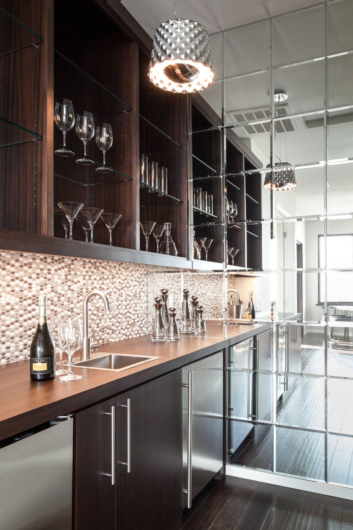 Фартук для кухни из мозаики