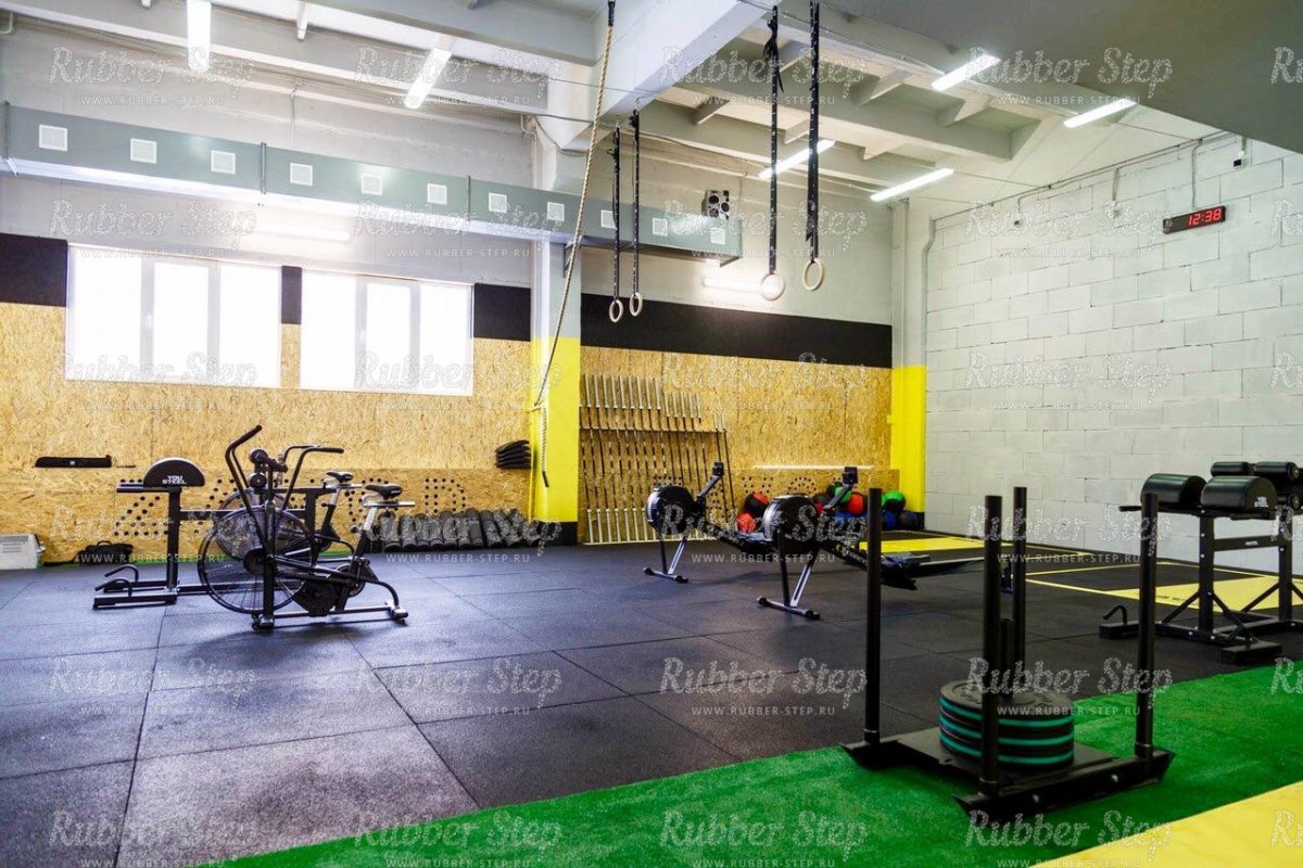 Резиновое покрытие для тренажерного зала