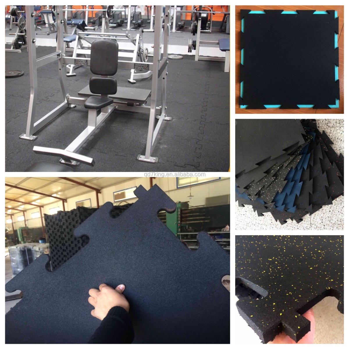 Резиновая плитка для тренажерного зала