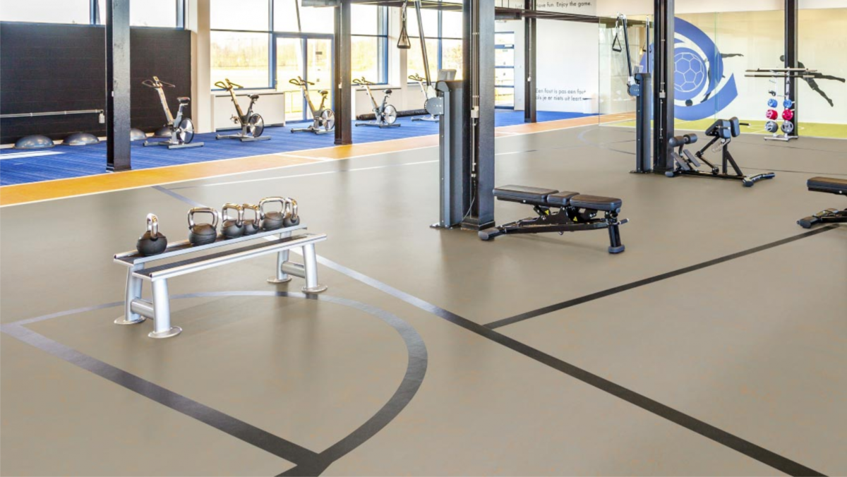 Напольное покрытие для спортзала