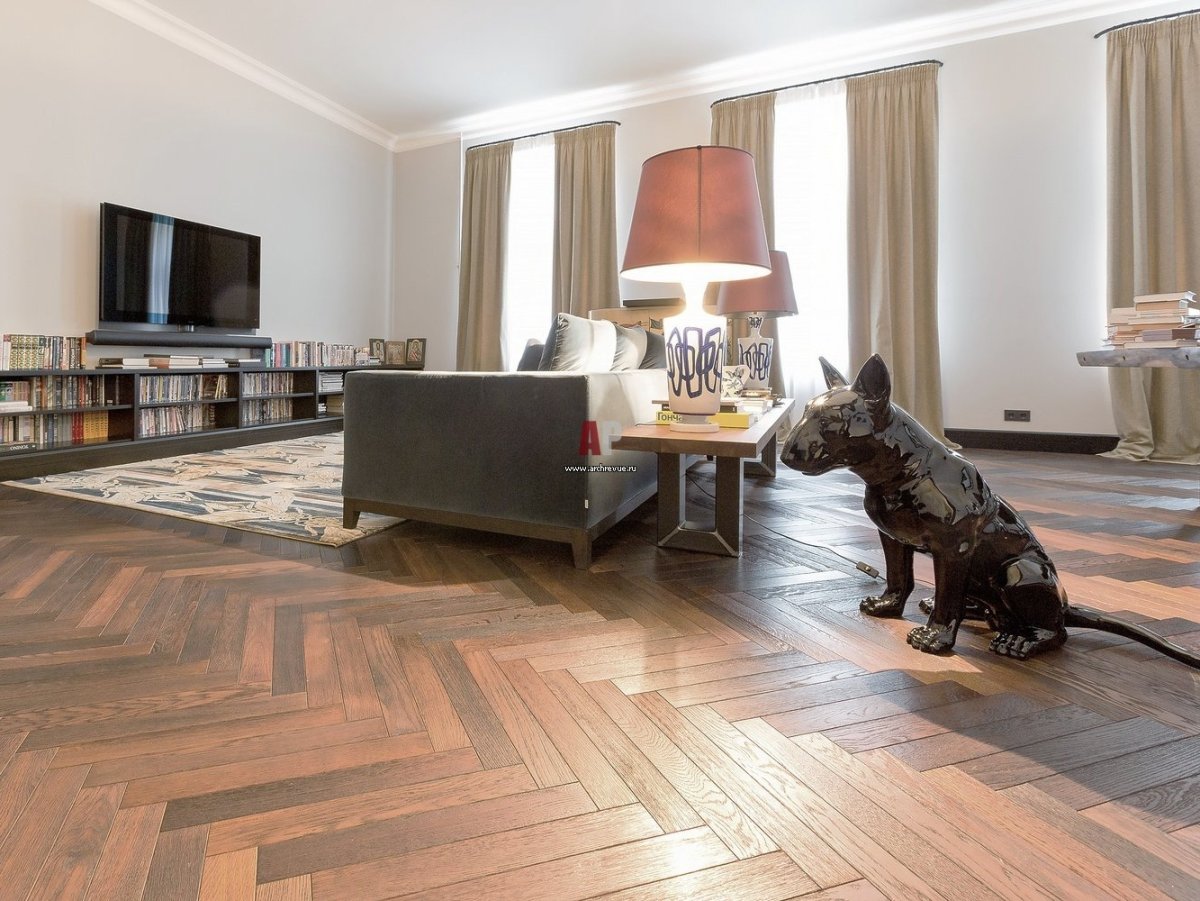 Паркет английская елка в интерьере