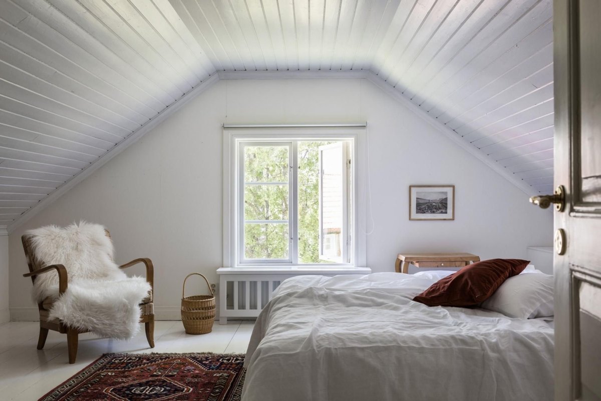 Мансарда экостиль вагонка