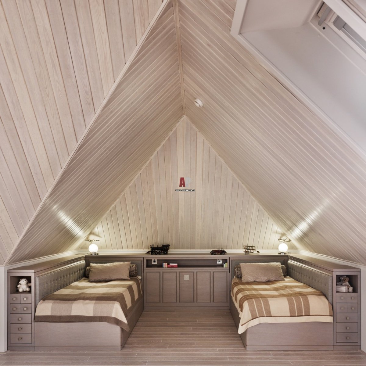 Мансарда имитация бруса Прованс