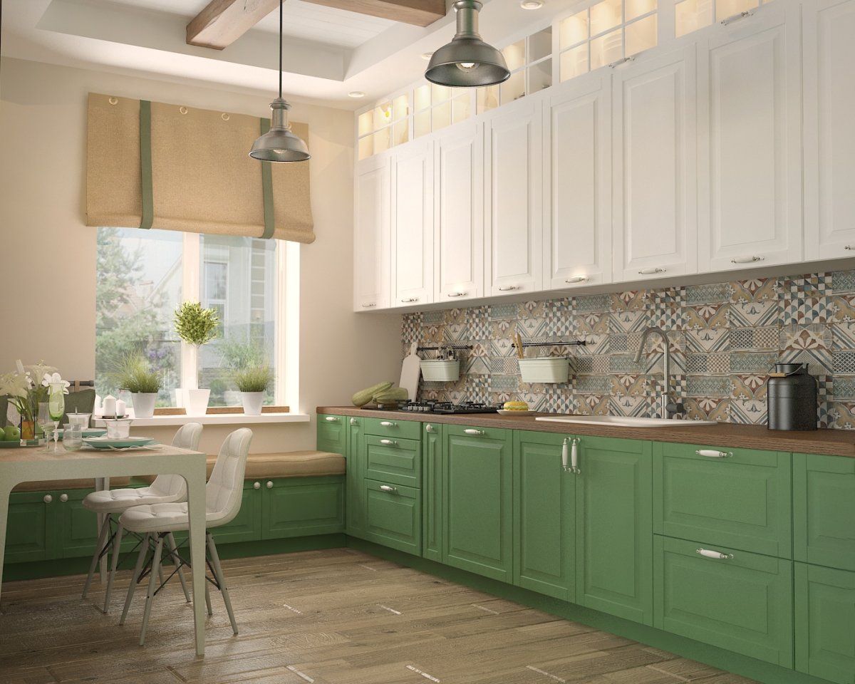 Селадоновый цвет в интерьере