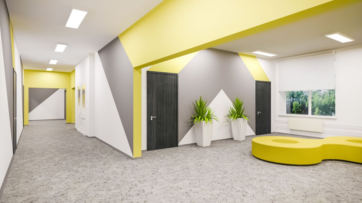 Холл современной школы