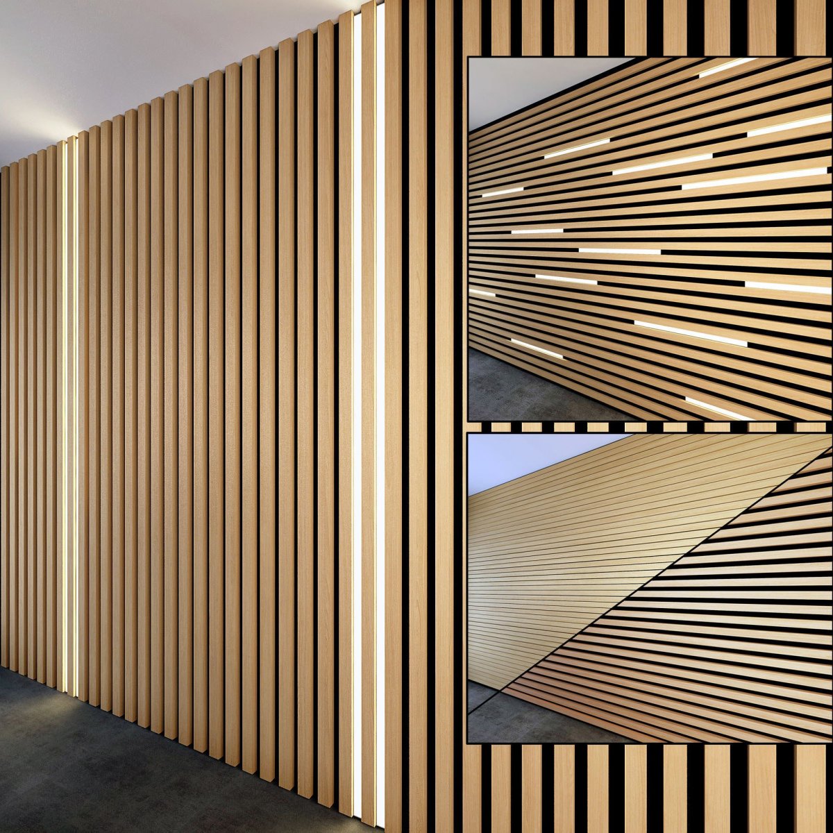 Рейки баффели из МДФ