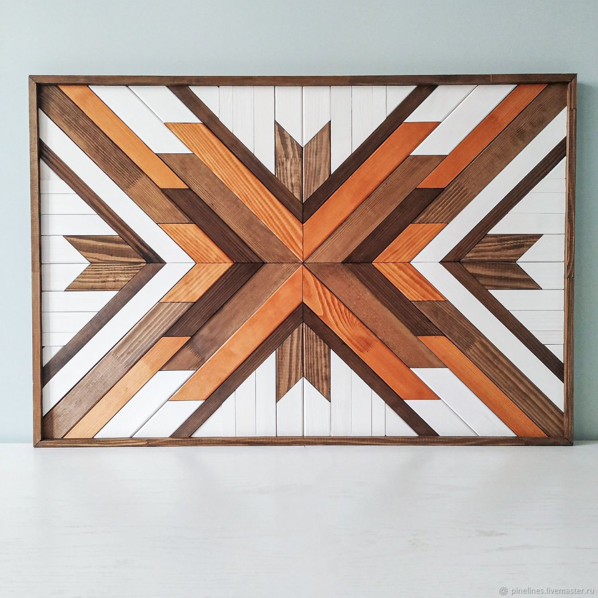 Декор из реек на стену