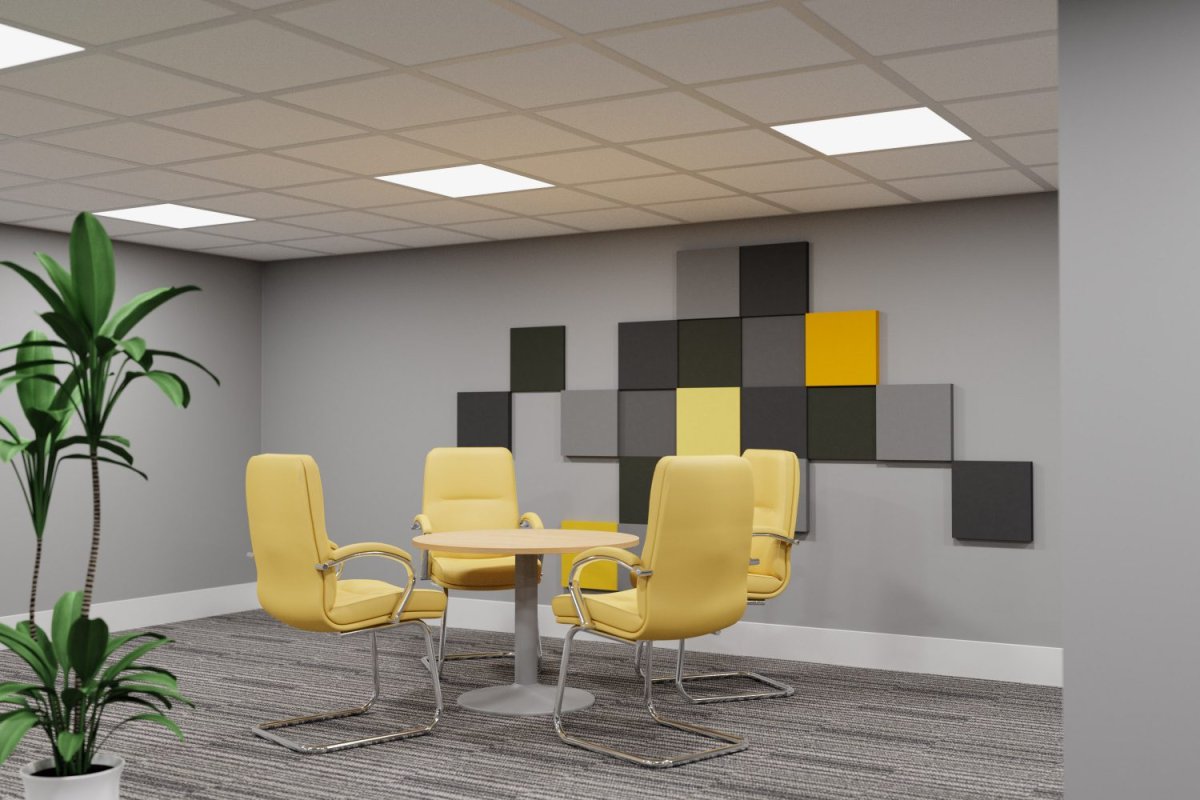 Интерьер офиса желтый