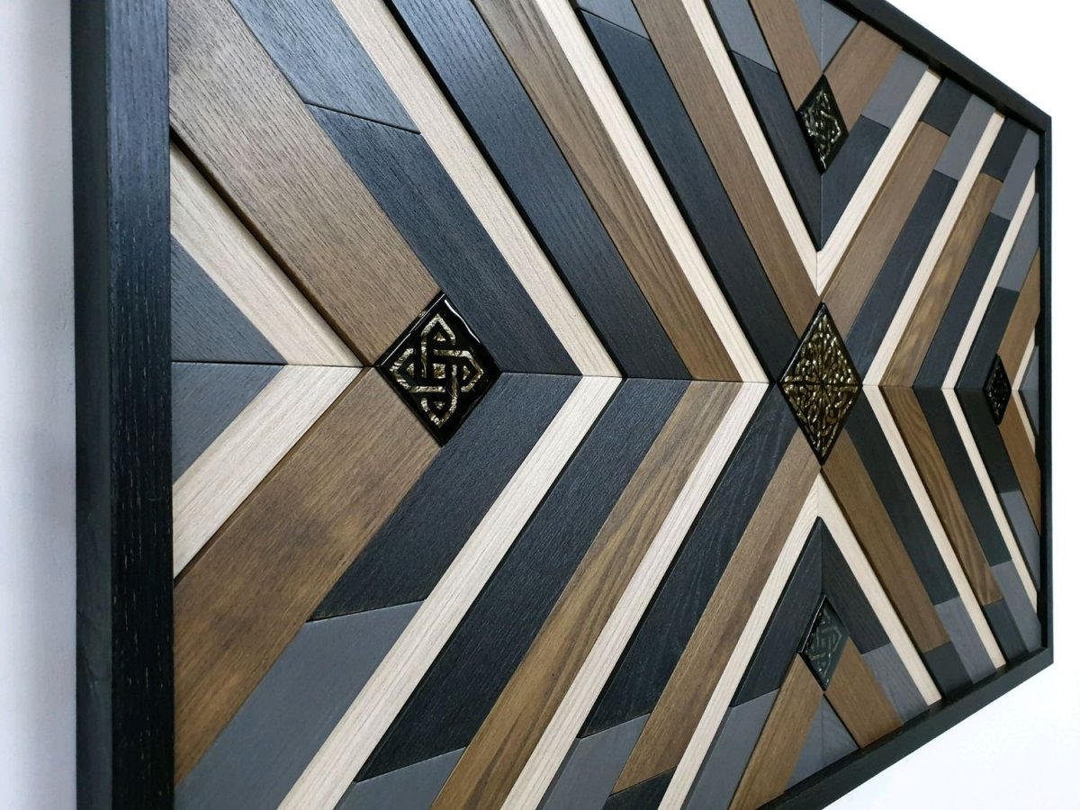 Декор из деревянных реек на стену