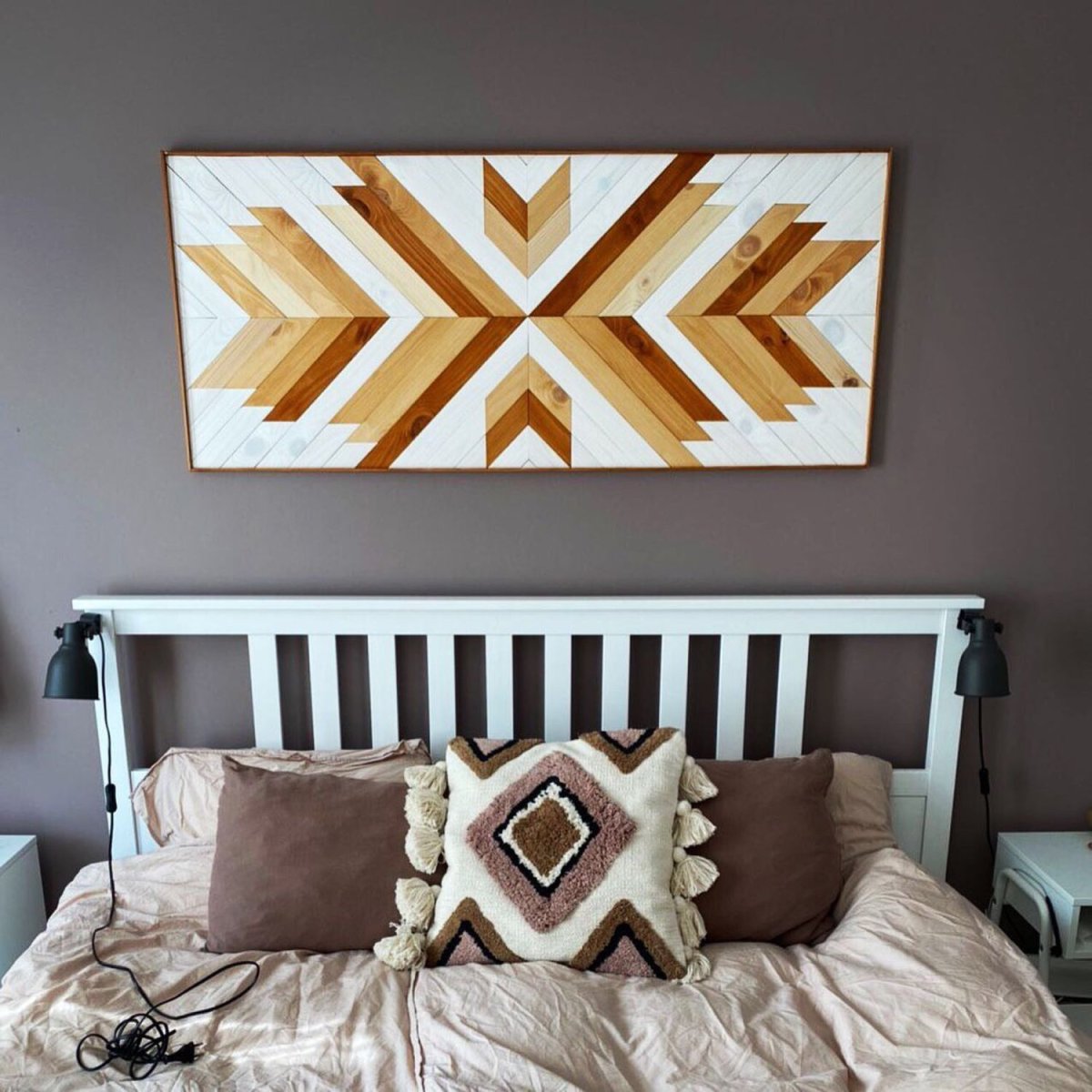 Панно из деревянных реек