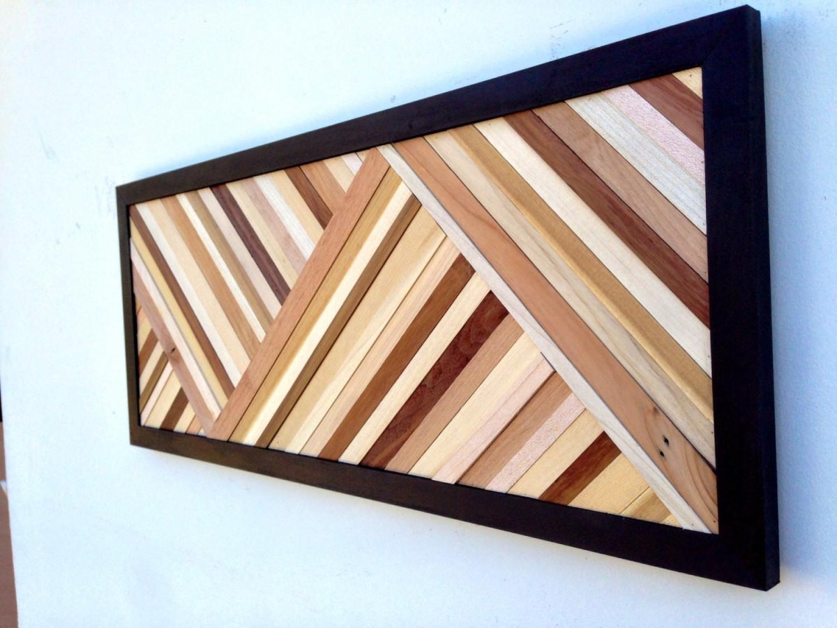 Деревянное панно на стену