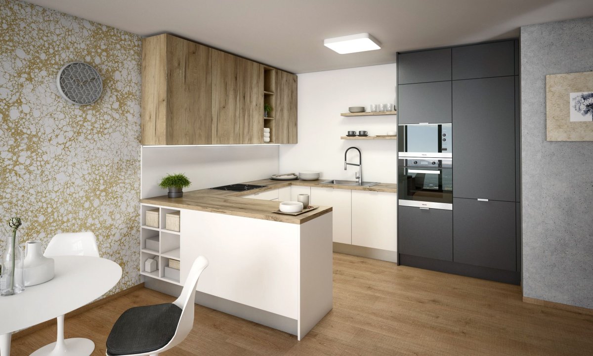 Кухня икеа серо зеленая