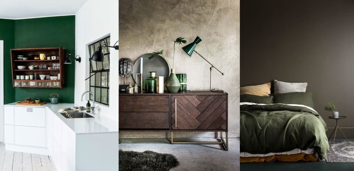 Кухня в оливковых тонах