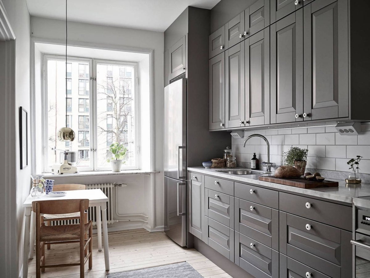 Икеа кухни Будбин белая с оттенком