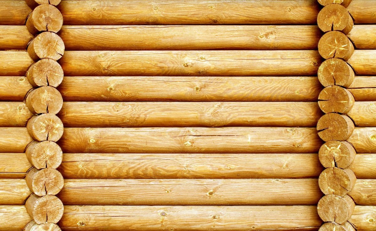 Стена из бревен