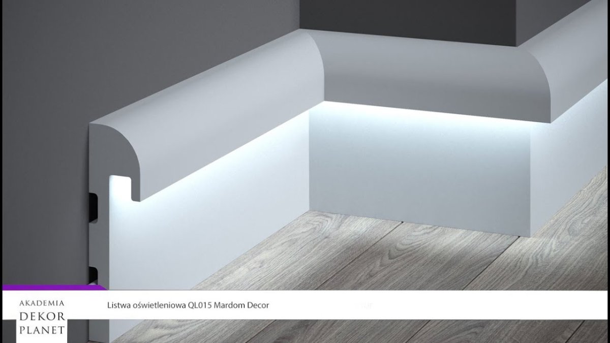 Алюминиевый плинтус с подсветкой MRK-2003