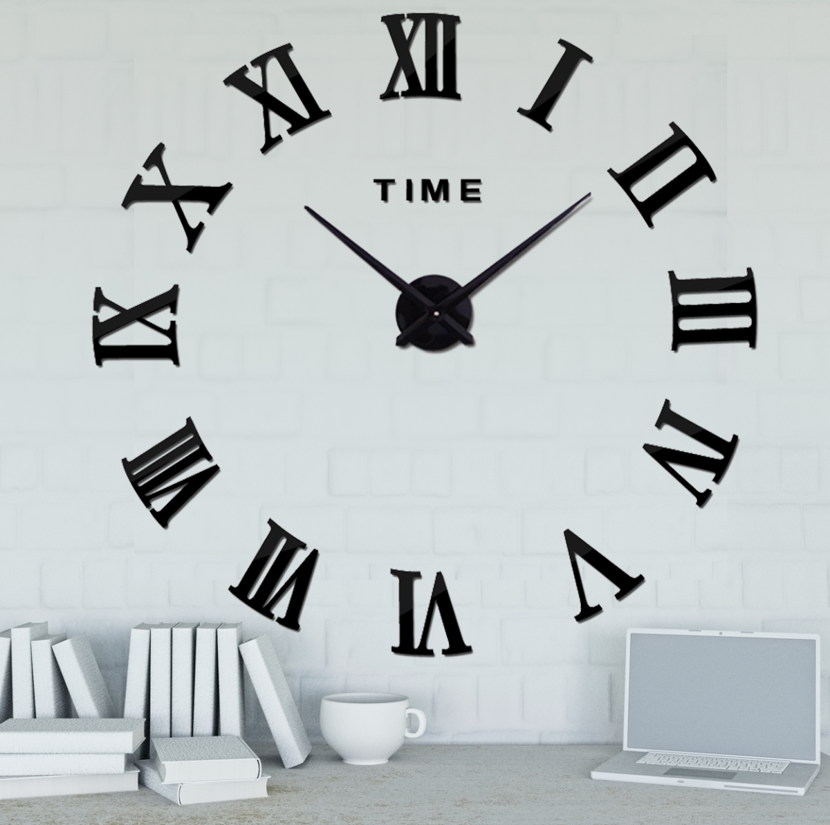 Часы наклейки большие наклейки