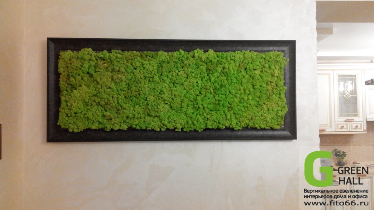Декор из мха