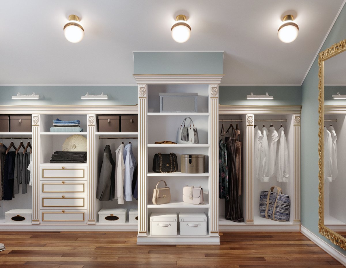 Гардероб в классическом стиле
