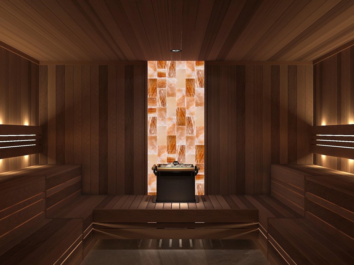 Современная отделка бани