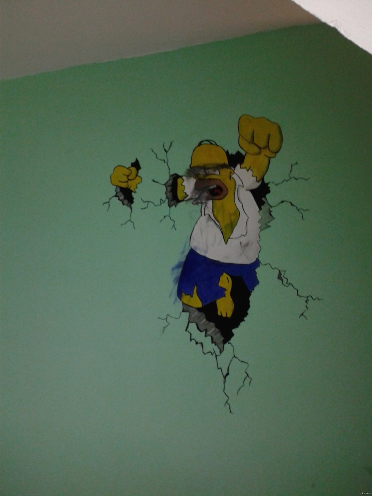 Прикольная роспись стен