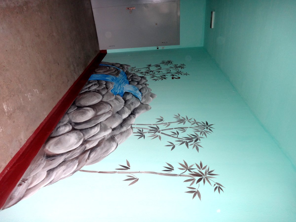 Водопад стена для подъезда