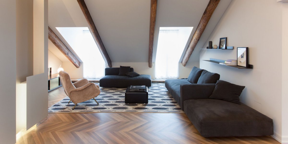 Мансарда односкатная интерьер