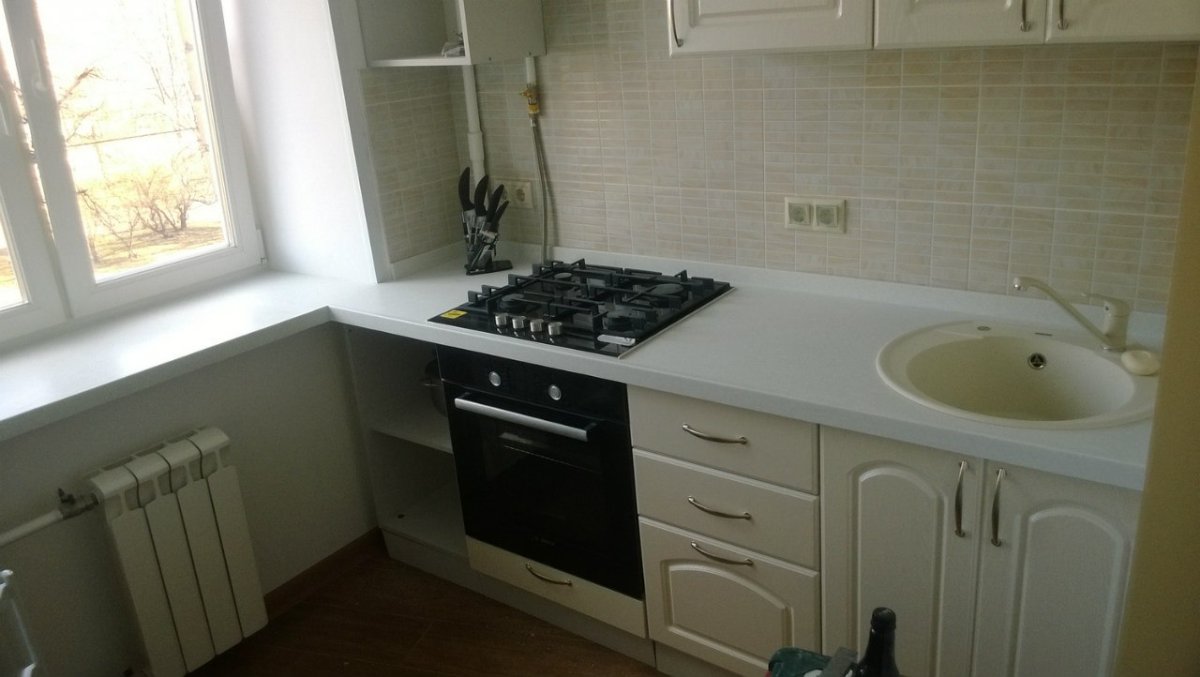 Кухня 5 5 кв м хрущевка