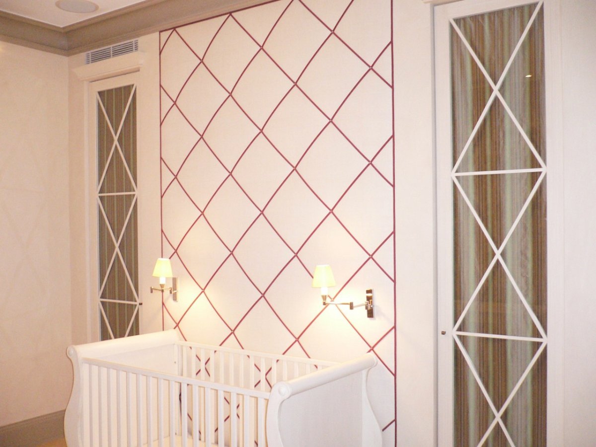 Декор ромбы на стену