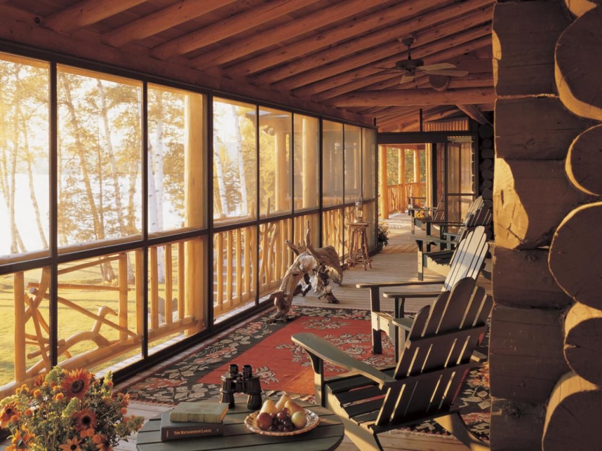 Веранда в деревенском стиле