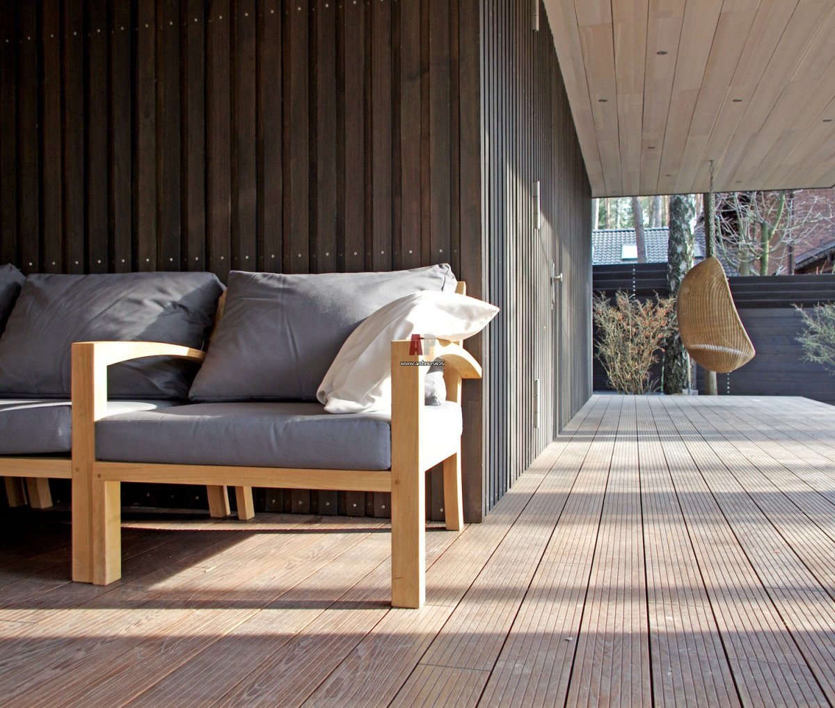 Терраса из дерева Минимализм