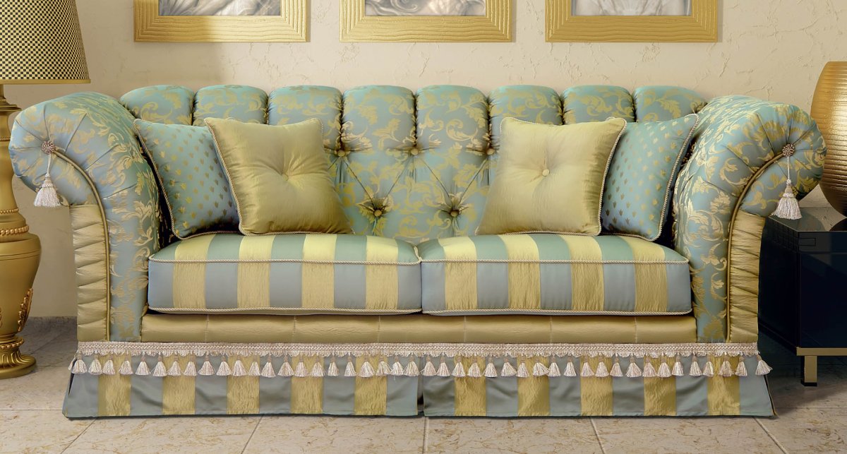 Красивая обивка мягкой мебели