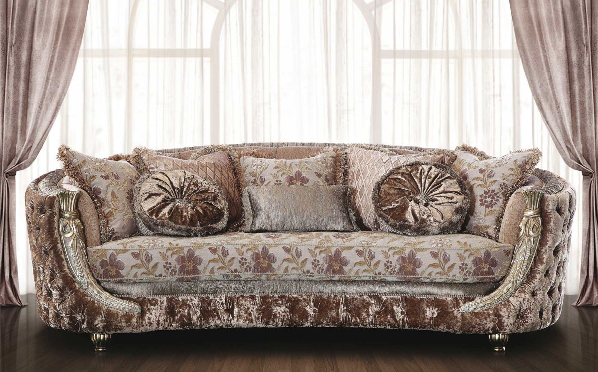 Диван жаккардовой тканью