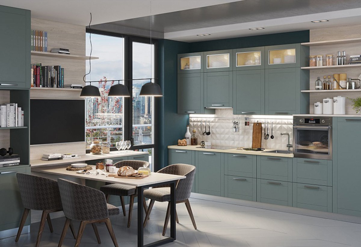 Роял Вуд голубой патина