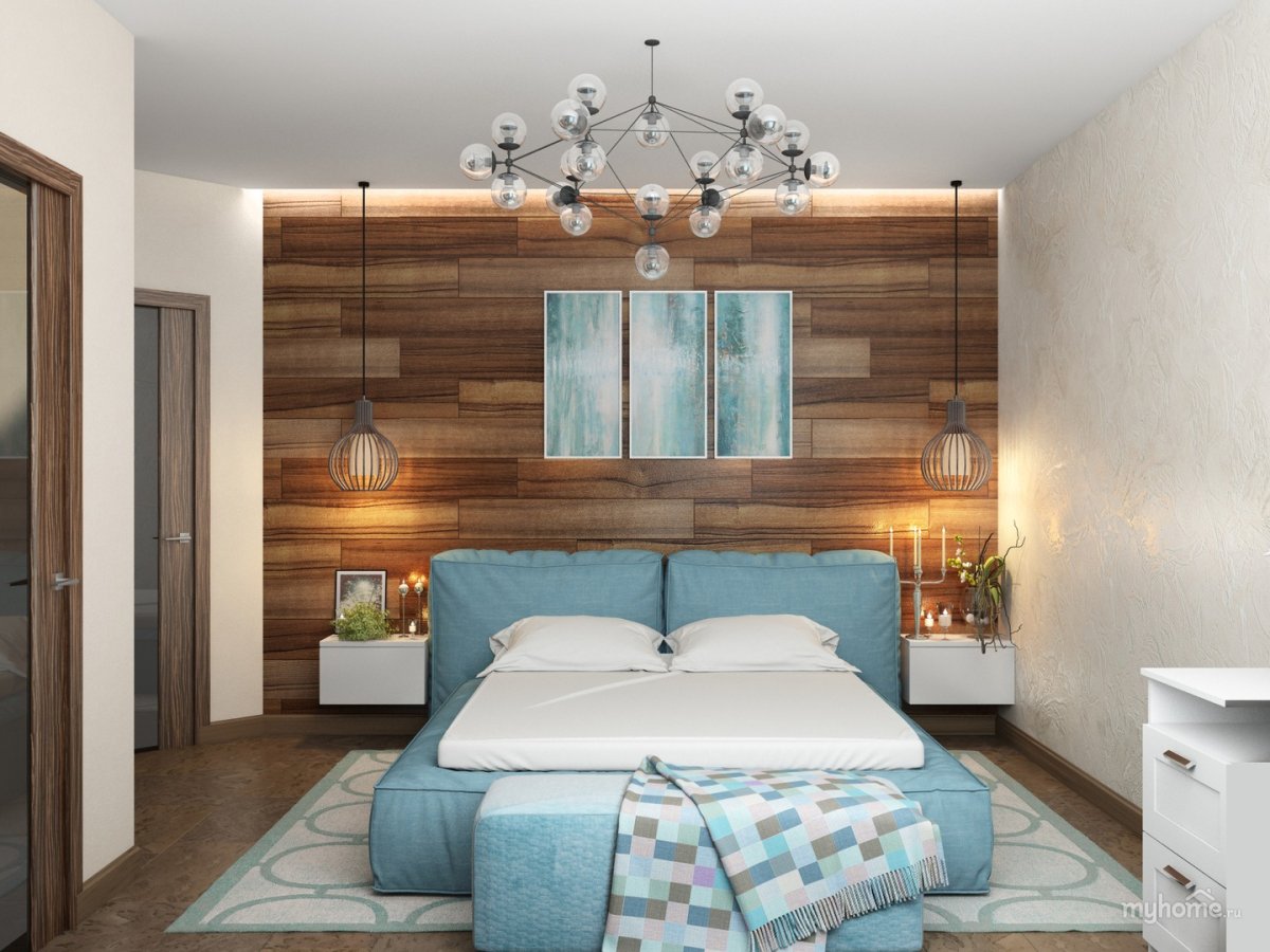 Спальня эко стиль визуализация