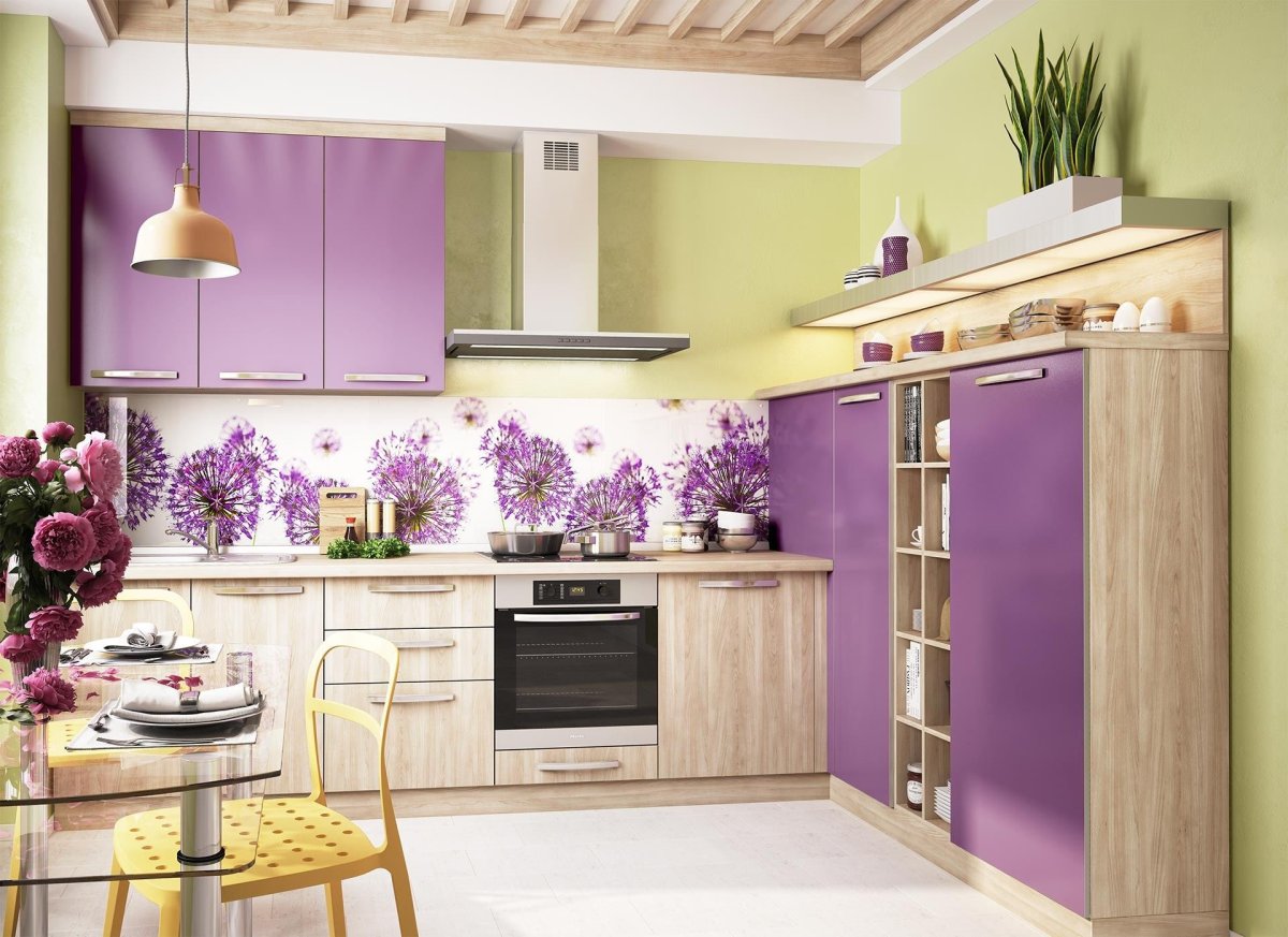 Цвет стен на кухне