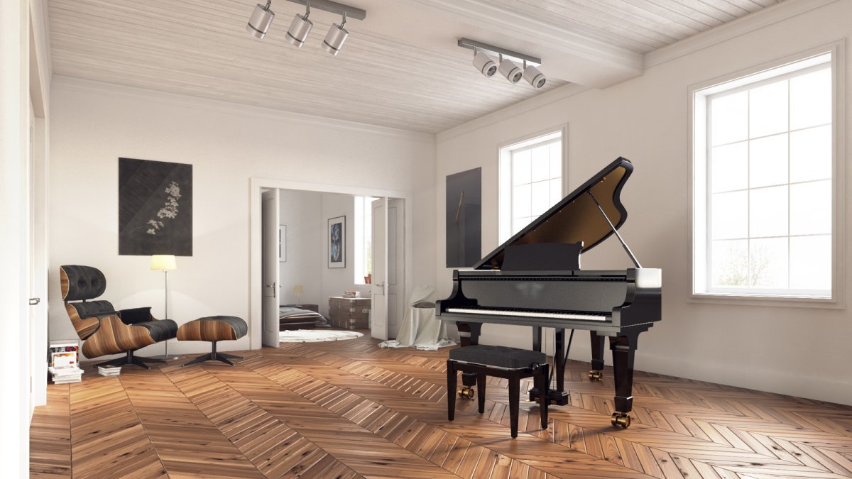 Девушка и фортепиано