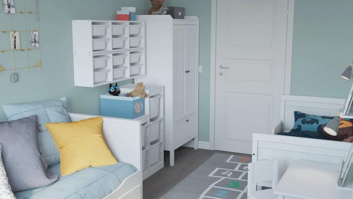 Кровать двухъярусная икеа черная