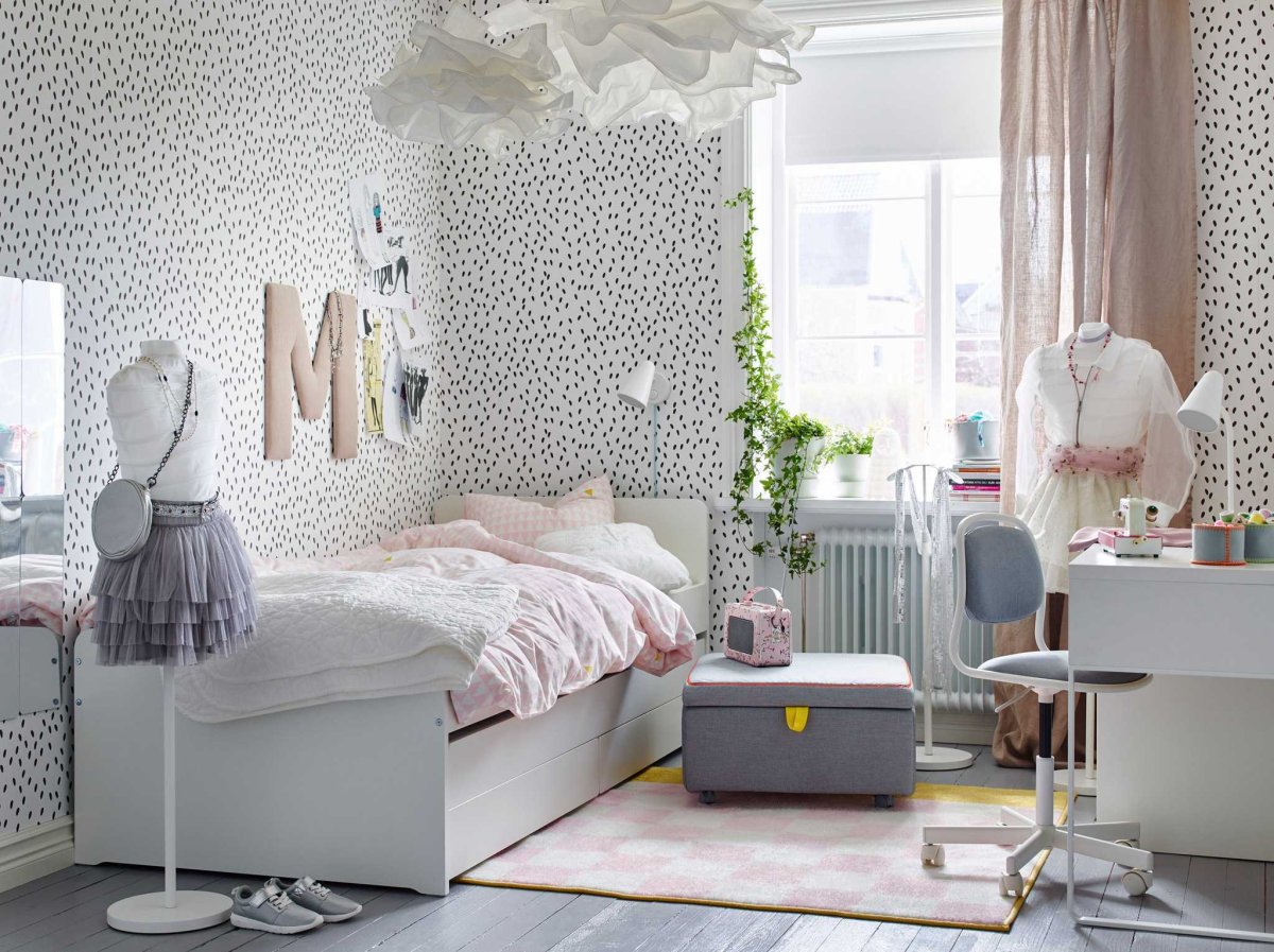 Икеа мебель для спальни подростка девочки