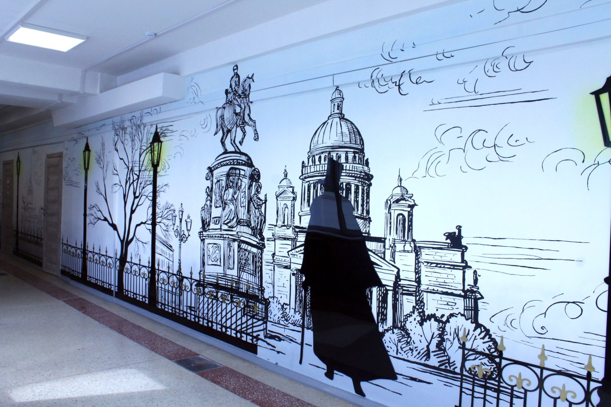 Роспись стен в интерьере