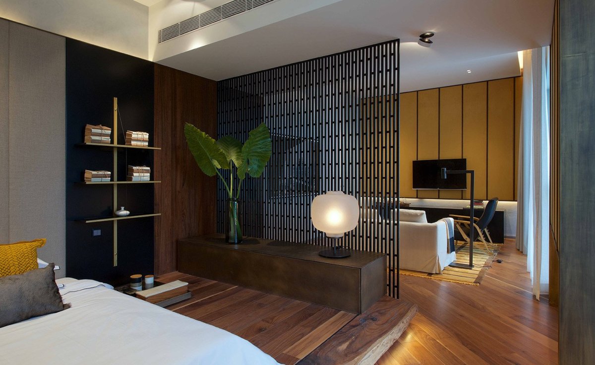 Ниша над кроватью в спальне