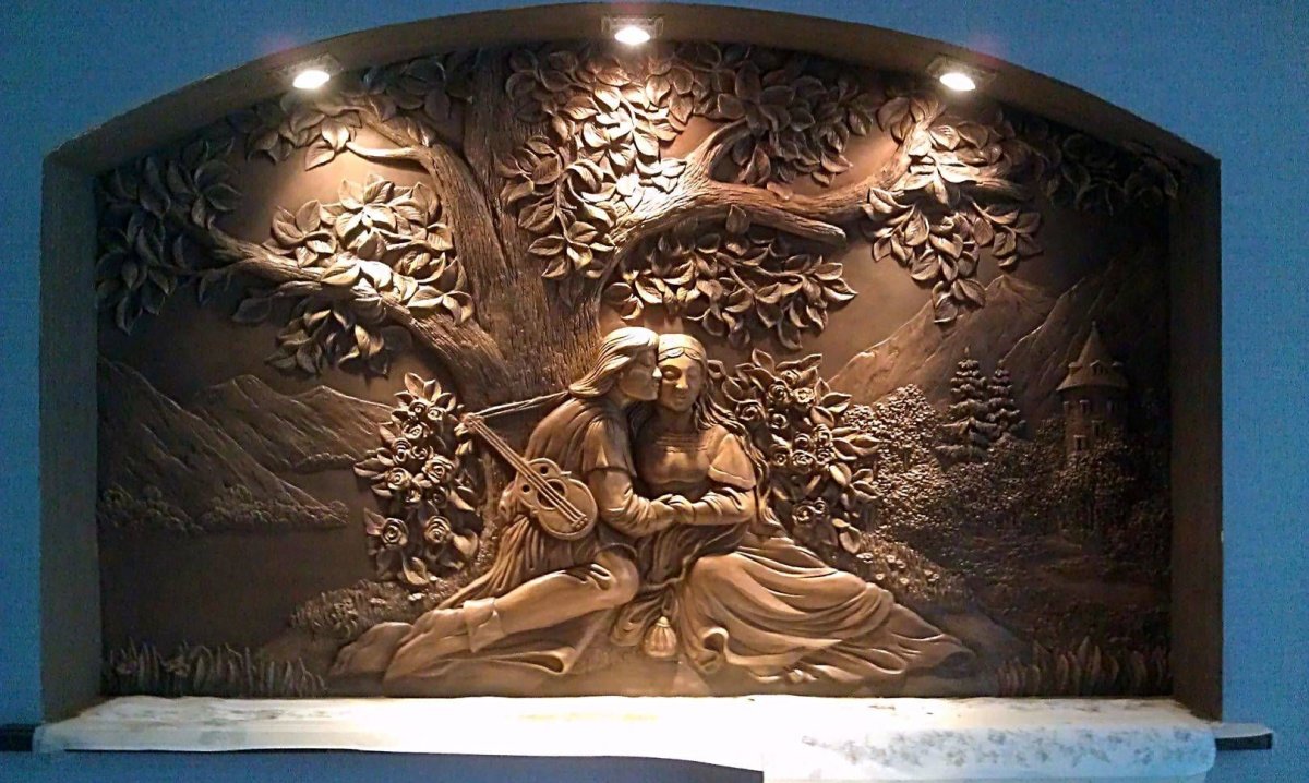 Барельеф дерево