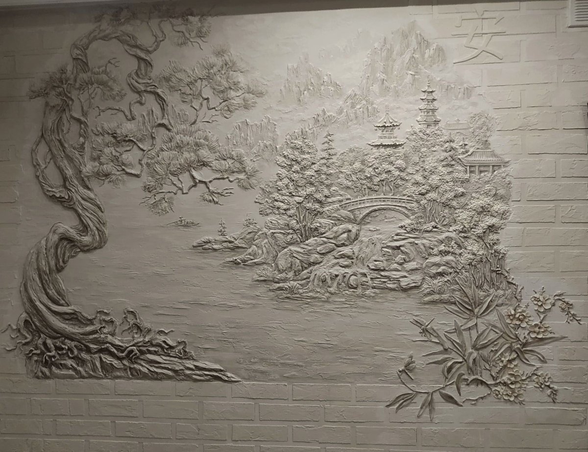 Барельеф дерево