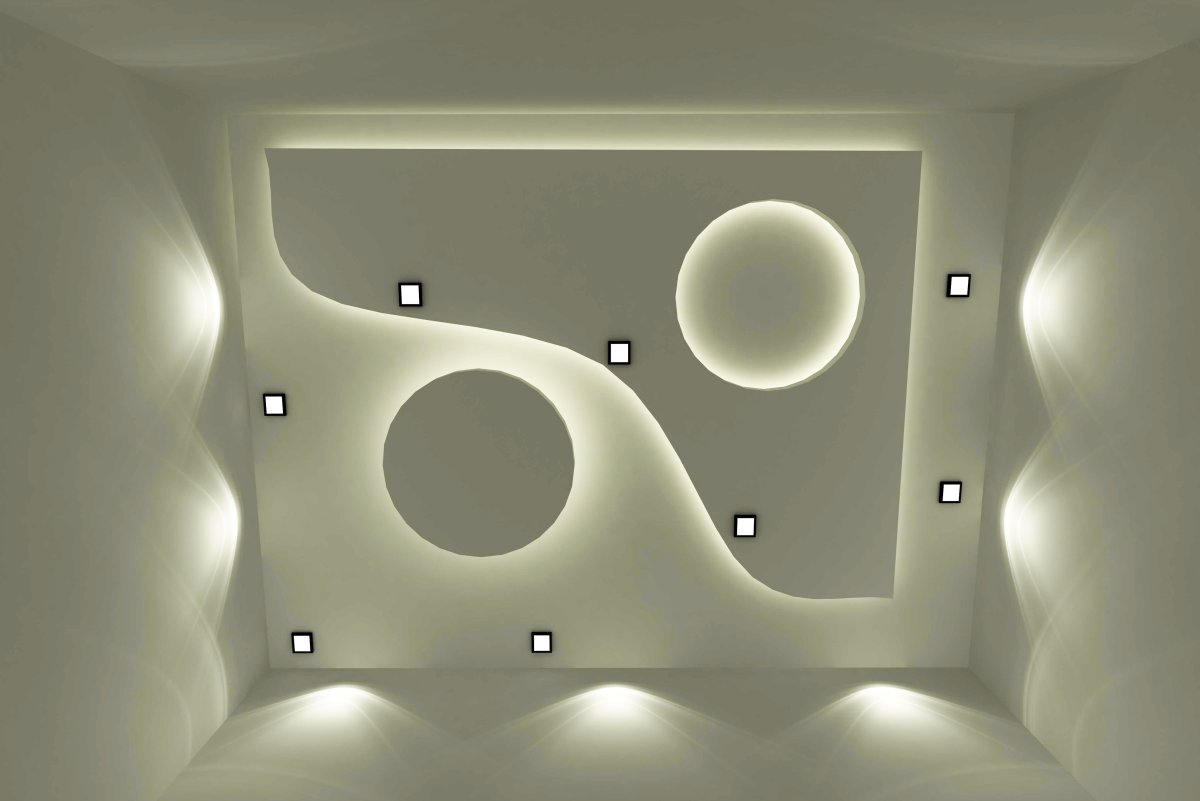 Фигура из гипсокартона для спальни