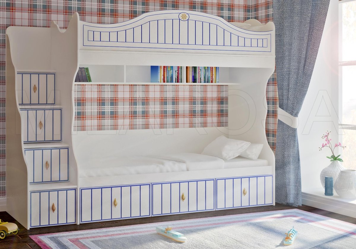 Двухъярусная кровать Флинт левая f 1932 l