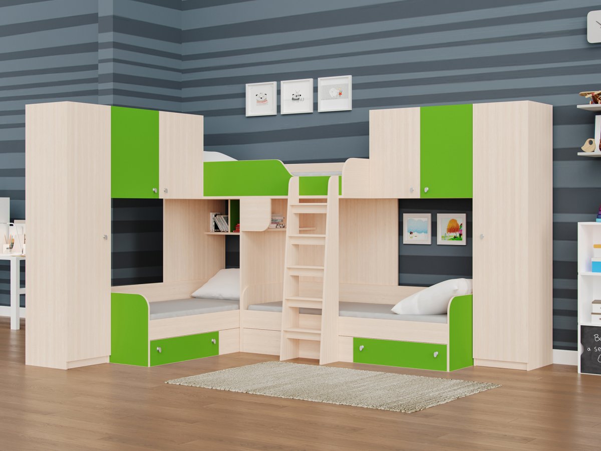 Кровать двухъярусная Ника Атлантида