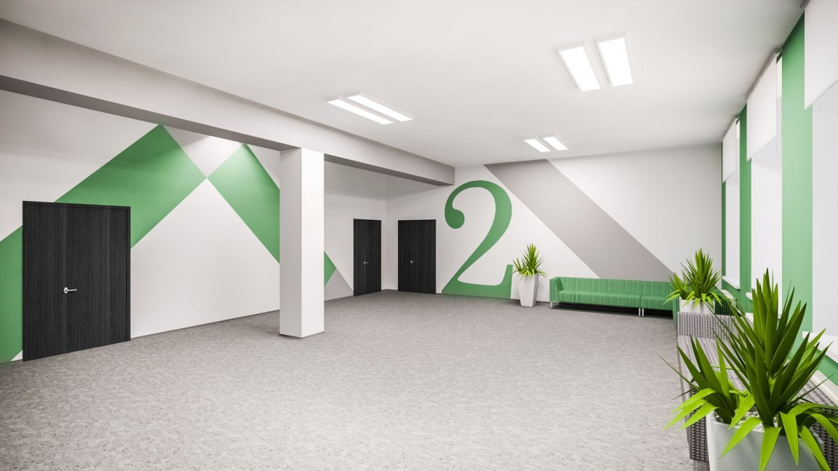 Украшение рекреации в школе