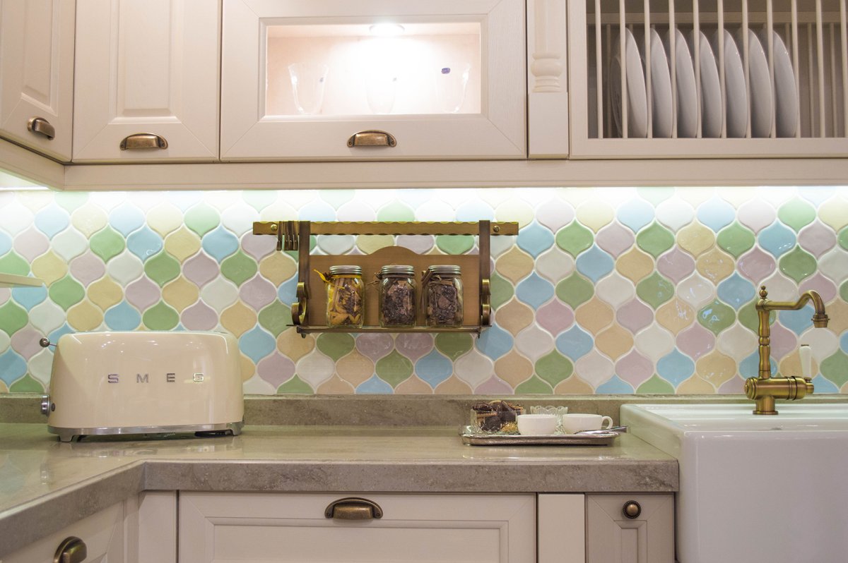 Плитка Арабеска на кухне