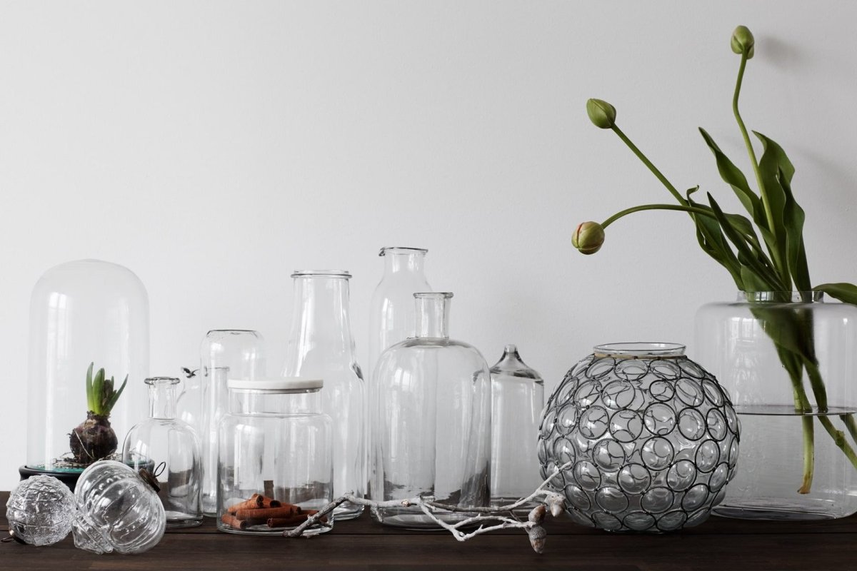 Стеклянные вазы для декора
